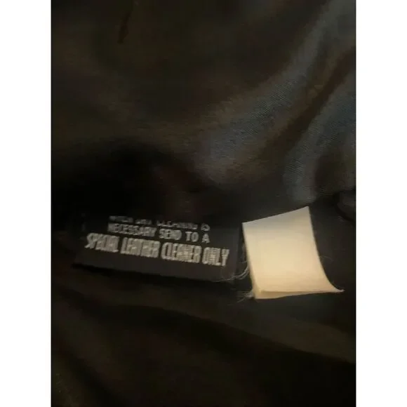 Wilsons The Leather Experts Sleeveless Vest Full Zip L Black Moto - Picture 9 of 11